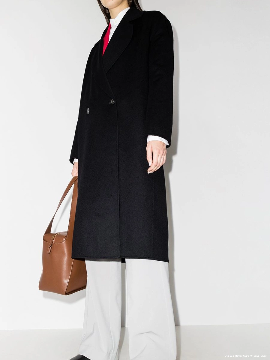 Affordable Stella wool oversize Women double-breasted coat McCartney 0825